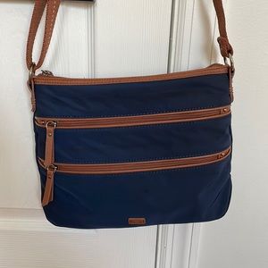 The sak navy blue pre owned nylon bag